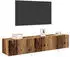 vidaXL TV-Wandschrank mit LED 2 Stk. Altholz 80x35x31cm (863105)