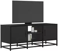 vidaXL TV-Schrank Schwarz 100x35x41 cm Holzwerkstoff und Metall