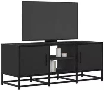 vidaXL TV-Schrank Schwarz 100x35x41cm Holzwerkstoff und Metall (848834)