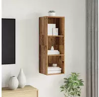 vidaXL TV-Schrankset Altholz 37 x 37 x 107 cm Holzwerkstoff