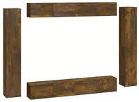 Vidaxl - 8-tlg. Tv-schrank-set R&auml;uchereiche Holzwerkstoff