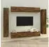 vidaXL TV-Schrank-Set 8-tlg. Räuchereiche Holzwerkstoff (3114299)