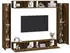 vidaXL TV-Schrank-Set 8-tlg. Räuchereiche Holzwerkstoff (3114299)