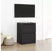 vidaXL TV-Schrank Schwarz 40x35x54 cm Holzwerkstoff