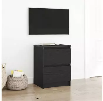 vidaXL TV-Schrank Schwarz 40x35x54cm Holzwerkstoff (861770)