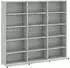 vidaXL CD-Regal Grau Sonoma 102x23x89,5cm Holzwerkstoff (815484)
