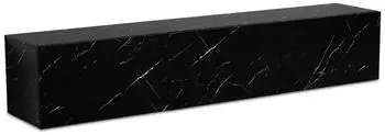 Wohnling Lowboard H&auml;ngend Marmor-Optik Schwarz 160x30x30cm Klappt&uuml;ren (WL6.865)