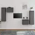 vidaXL TV-Schrank 4er-Set Grau Massivholz Kiefer (3100251)