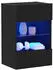 vidaXL TV-Schrankset mit LED Schwarz Eiche 40x30x60,5cm Holzwerkstoff