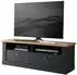 Mid.you Lowboard Anthrazit/Eiche Wotan 2 Schubladen 135x51x45cm (Catania)