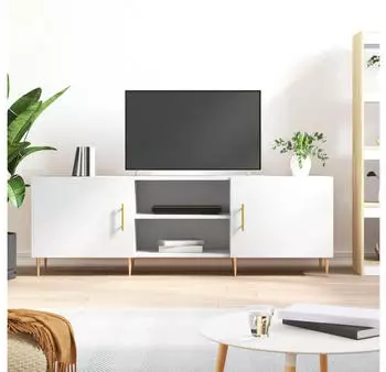 vidaXL TV-Schrank Wei&szlig; 150x30x50cm Holzwerkstoff