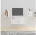vidaXL TV-Wandschränke 2 Stk. Hochglanz-Weiß 40x34,5x40cm (816645)