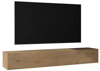 Mai & Mai Lowboard Hängend Soft-Close 200x40,2x30cm Kerneiche (Fernsehschrank02)