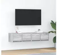 vidaXL TV-Schr&auml;nke 2 Stk. Grau Sonoma 60x31x25,5 cm Holzwerkstoff