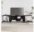 vidaXL TV-Schrank Schwarz 203x37x50cm Holzwerkstoff (837607)