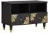 vidaXL TV-Schrank mit Schublade Schwarz 70x33x46cm Massivholz Mango (4018809)