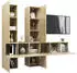 vidaXL TV-Schrank-Set 7-tlg. Sonoma-Eiche Holzwerkstoff (3079033)