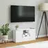 vidaXL TV-Schrank mit Schublade, Weiß, Massivholz Kiefer, 79x24x40cm (4103606)