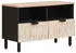 vidaXL TV-Schrank Weiß gewaschen Massivholz Mango 70x33,5x46cm (4017865)