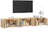 vidaXL TV-Wandschränke 3 Stk. Sonoma-Eiche 80x34,5x40cm (3188361)