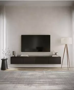 Selsey Bemmi TV-Hängeboard 200cm Schwarz (Bemmi-200)
