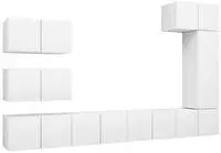 8-tlg. Tv-schrank-set Wei&szlig; Holzwerkstoff Vidaxl