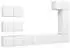vidaXL TV-Schrank-Set 8-tlg. Weiß Holzwerkstoff (3078716)