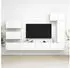 vidaXL TV-Schrank-Set 8-tlg. Weiß Holzwerkstoff (3078716)