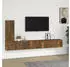 vidaXL TV-Schrank-Set 3-tlg. Räuchereiche Holzwerkstoff (3114323)