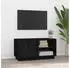 vidaXL TV-Schrank Schwarz 80x35x40,5cm Massivholz Kiefer (814468)
