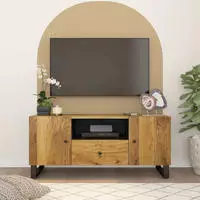 Tv-schrank 105x33,5x46 Cm Massivholz Mango & Holzwerkstoff Vidaxl