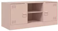 vidaXL TV-Schrank Rosa 99x39x44 cm Stahl