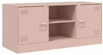 vidaXL TV-Schrank Stahl Rosa 99x39x44cm (841686)