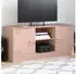 vidaXL TV-Schrank Stahl Rosa 99x39x44cm (841686)