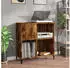 vidaXL Plattenschrank Räuchereiche 84,5x38x89cm Holzwerkstoff (832002)