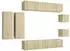 vidaXL TV-Schrank-Set 8-tlg. Sonoma-Eiche Holzwerkstoff (3079020)