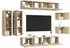vidaXL TV-Schrank-Set 8-tlg. Sonoma-Eiche Holzwerkstoff (3079020)