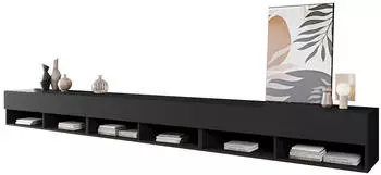 Mirjan24 TV-Lowboard A300 mit LED-Beleuchtung, 300x32x33cm, stehend/hängend