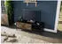Massivmoebel24 SUN TV-Board Sheesham 136x45x50cm schwarz lackiert (09-313-725-0105)
