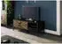 Massivmoebel24 SUN TV-Board Sheesham 136x45x50cm schwarz lackiert (09-313-725-0105)