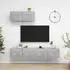 vidaXL TV-Schrank Set 3-tlg. Betongrau Holzwerkstoff (3079121)