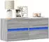 vidaXL TV-Wandschrank mit LED-Beleuchtung Grau Sonoma 100x31x45cm (852297)