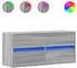 vidaXL TV-Wandschrank mit LED-Beleuchtung Grau Sonoma 100x31x45cm (852297)