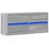 vidaXL TV-Wandschrank mit LED-Beleuchtung Grau Sonoma 100x31x45cm (852297)