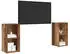 vidaXL TV-Schrank-Set 2-tlg. Altholz-Optik 72x35x36,5cm Holzwerkstoff (3393558)