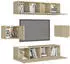 vidaXL TV-Schrank-Set 6-tlg. Sonoma-Eiche Holzwerkstoff (3078997)