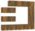vidaXL TV-Schrank-Set 7-tlg. Räuchereiche Holzwerkstoff (3114563)