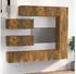 vidaXL TV-Schrank-Set 7-tlg. Räuchereiche Holzwerkstoff (3114563)