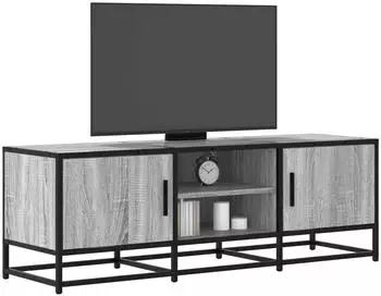 vidaXL TV-Schrank Grau Sonoma 120x35x41cm Holzwerkstoff und Metall (848842)