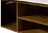 Massivmoebel24 Barcelona TV-Board Mango Massivholz 180x36x51cm braun/Marmor weiß (09-310-344-2011)